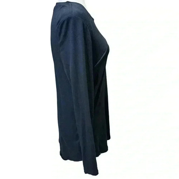 CAbi Peekaboo Tee Black Long-sleeve Size M - Picture 5 of 7